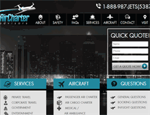 Tablet Screenshot of jetcharterboston.com